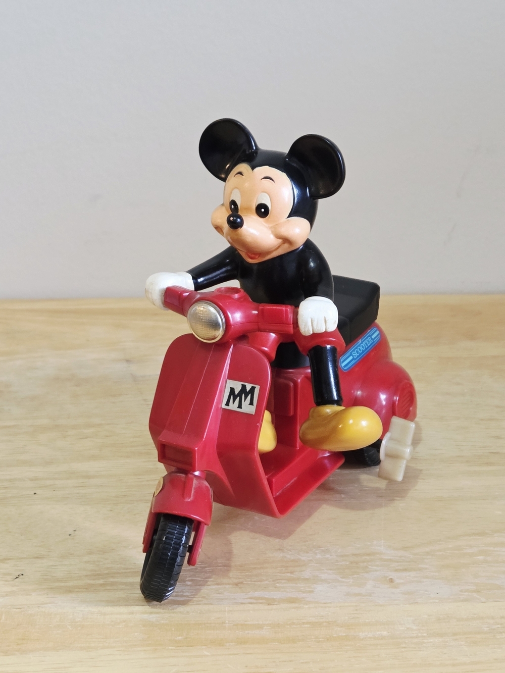 Vintage 1982 Masudaya Mickey Mouse Scooter Toy - Made In Japan